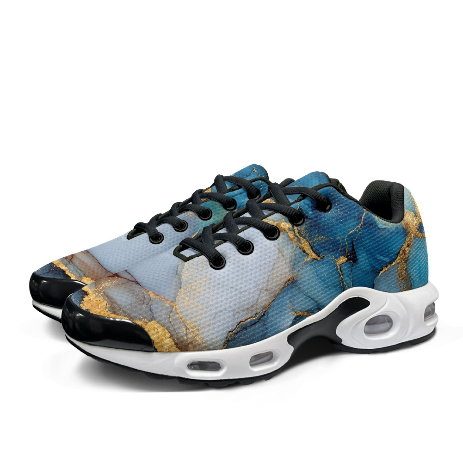 펜스트롤 블루 골드 베인 테니스 패션 스니커즈 메쉬 메 - Air Cushion Jogger Shoes Men 리뷰 및 가격