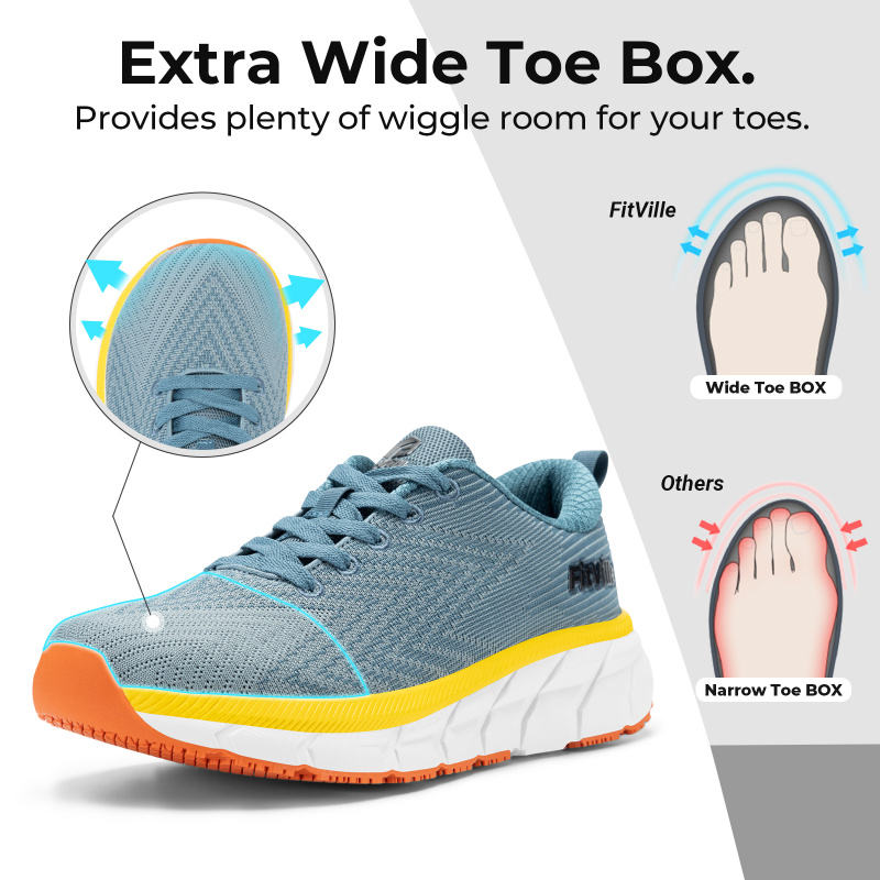 핏빌 와이드 토 박스 남성용 신발 쿠션감 있는 엑스트라 - Wide Toe Box Running Sneakers 리뷰 및 가격