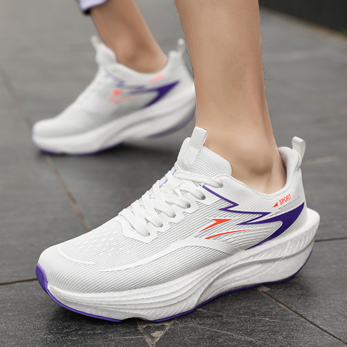 남녀 공용 카본 플레이트 마라톤 러닝화 통기성 경량 미 - Breathable Mesh Athletic Shoes 리뷰 및 가격